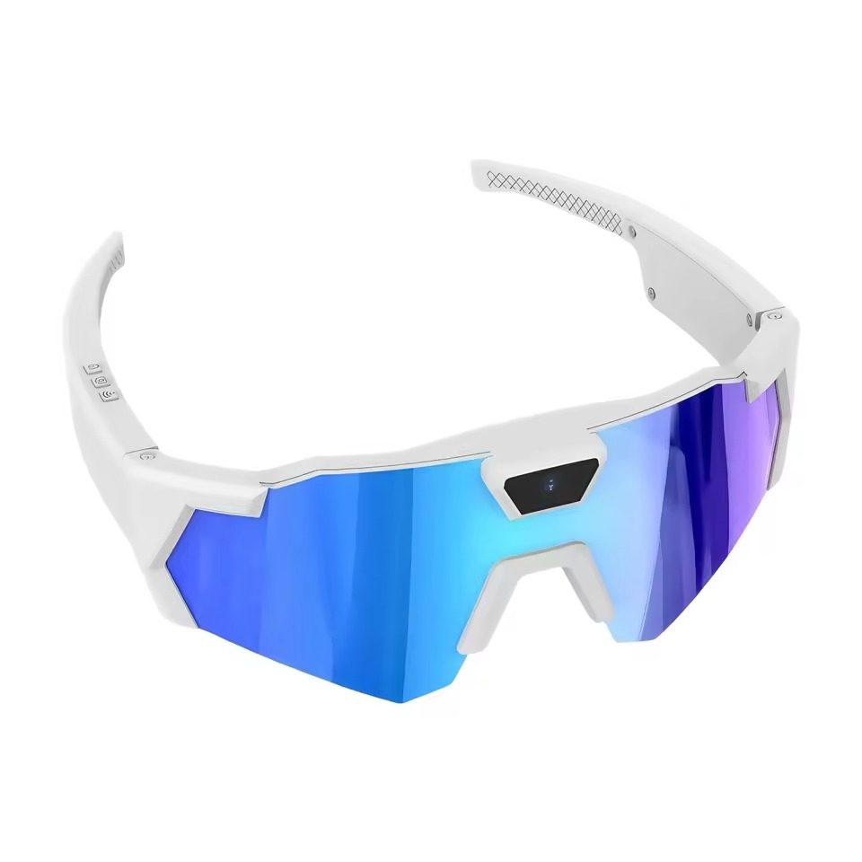 Intelligent camera-mounted cycling sunglasses