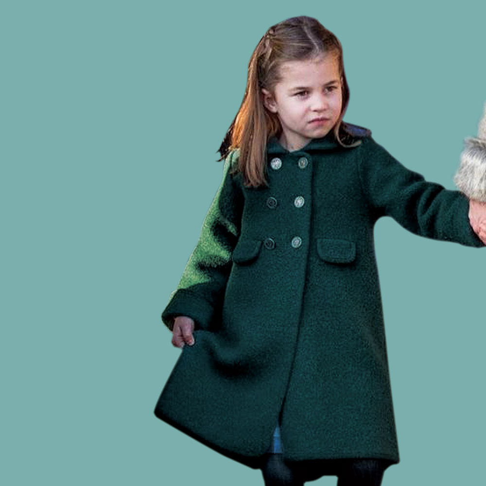 Children's Coat Girl's Woolen Coat Autumn And Winter Thick Children's Clothing Girl Princess With The Same Christmas High-end Cashmere Coat