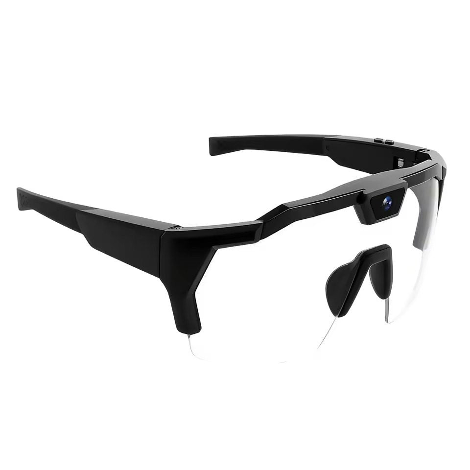 Intelligent camera-mounted cycling sunglasses