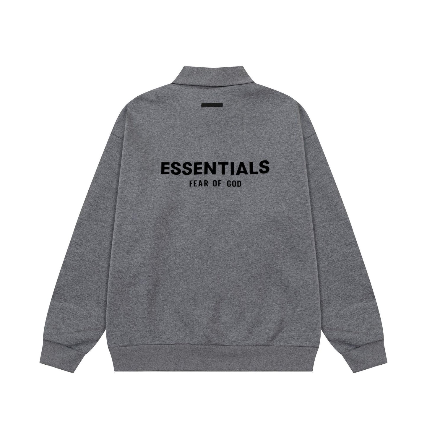 2025 Autumn And Winter New FOG Laminated Letter Plus Velvet Pullover Long-sleeved POLO Shirt For Men And Women, One Piece Wholesale