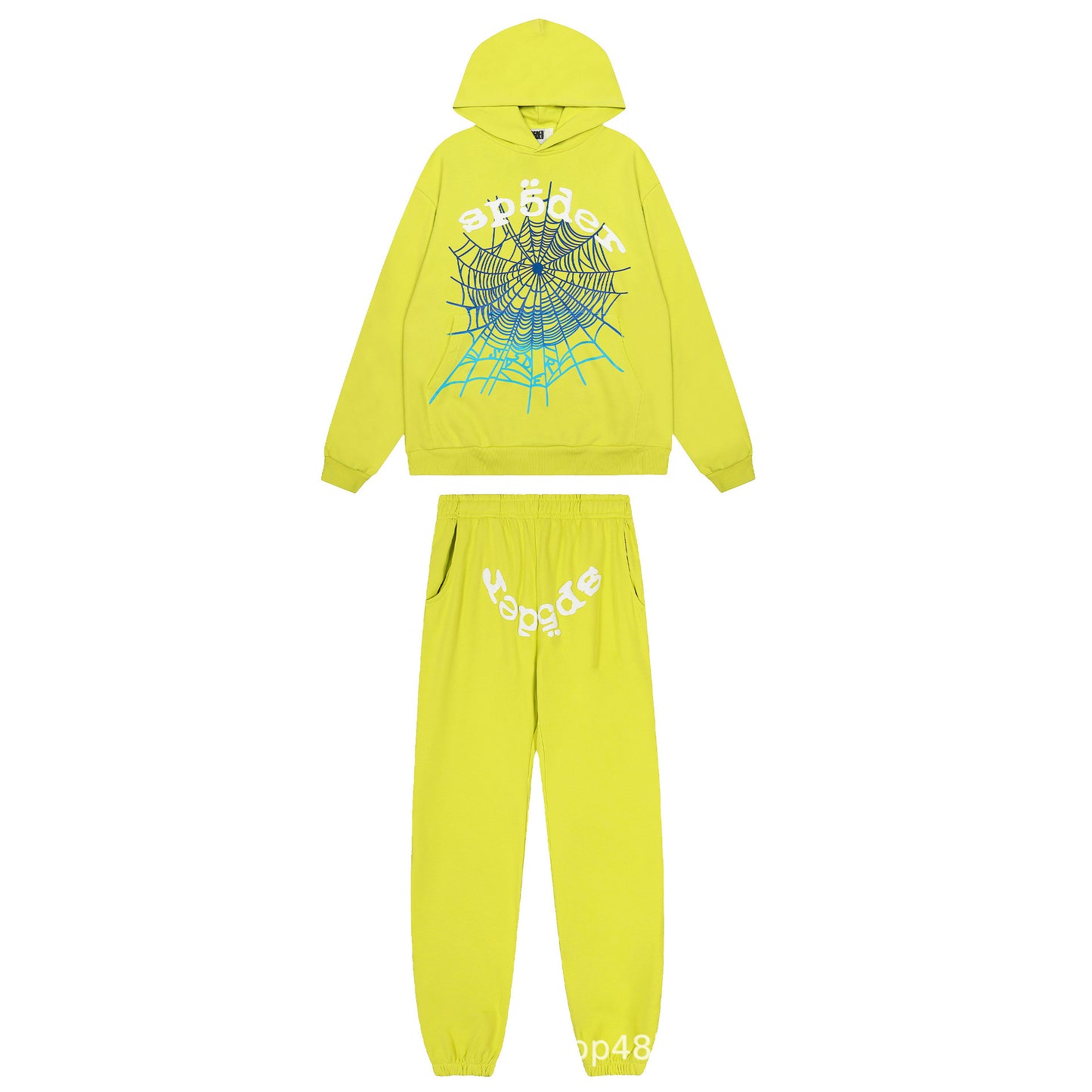 2025 Autumn/Winter Hip-Hop Singer Young Thug's Same Style Foam Letter Couple Hoodie Sweatshirt Can Be Matched With Suit