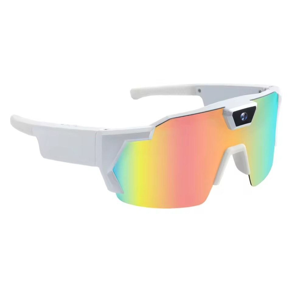 Intelligent camera-mounted cycling sunglasses